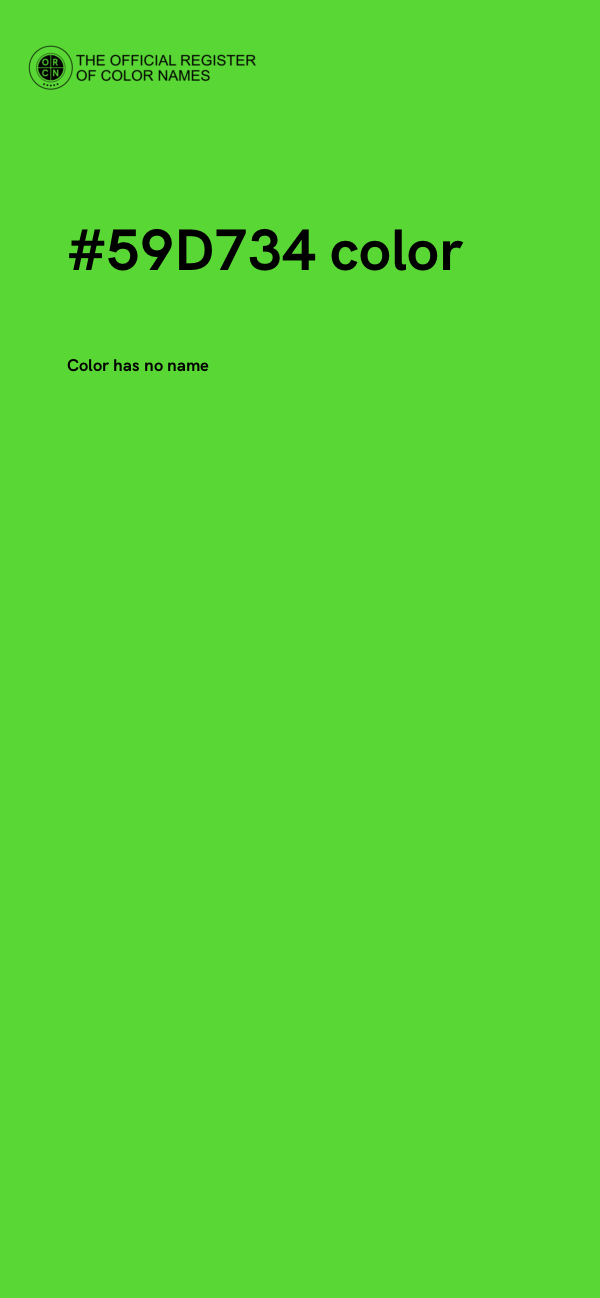 #59D734 color image