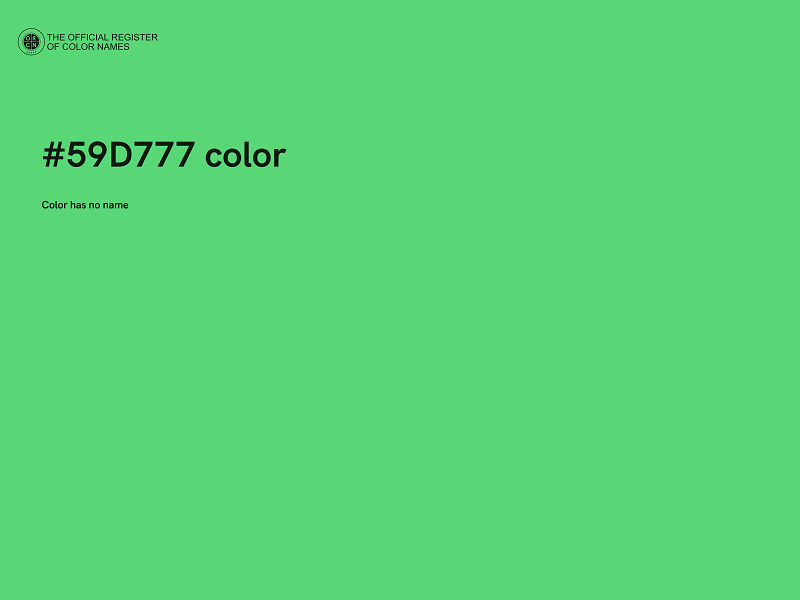 #59D777 color image
