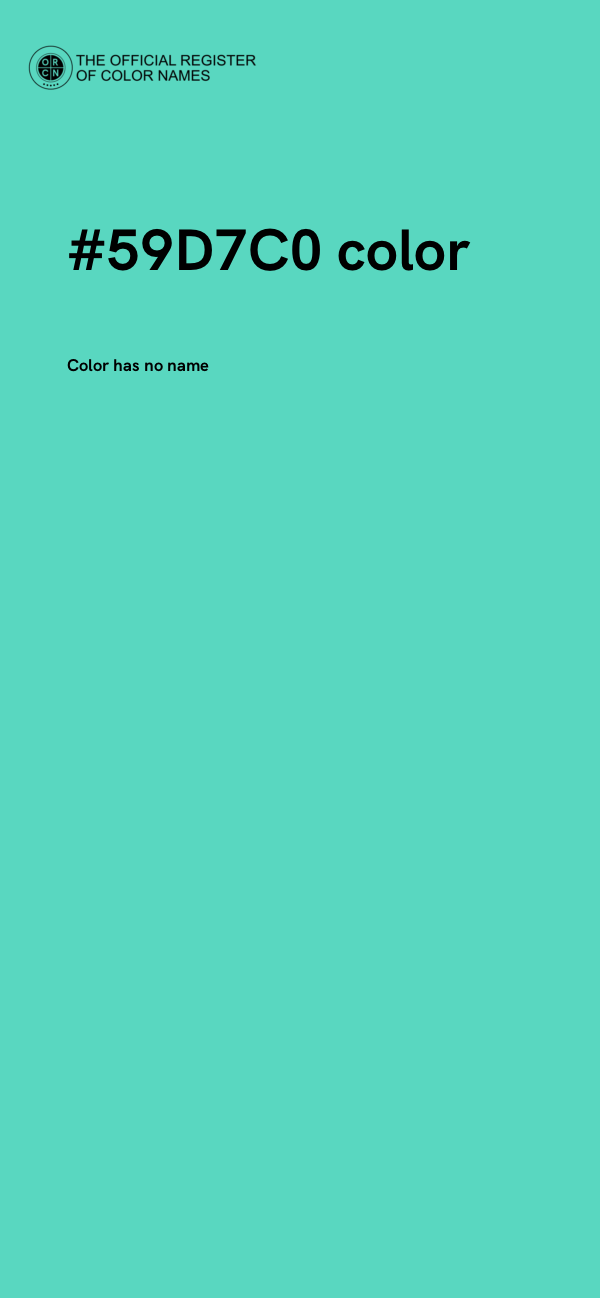 #59D7C0 color image