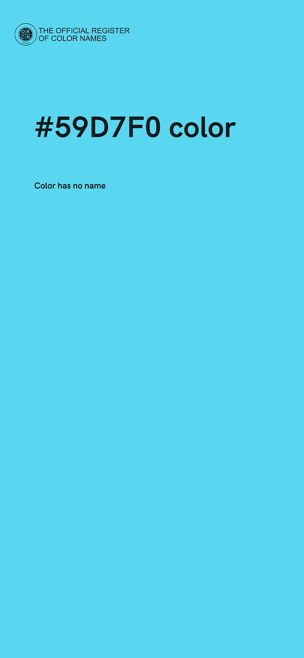 #59D7F0 color image