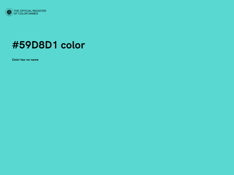 #59D8D1 color image