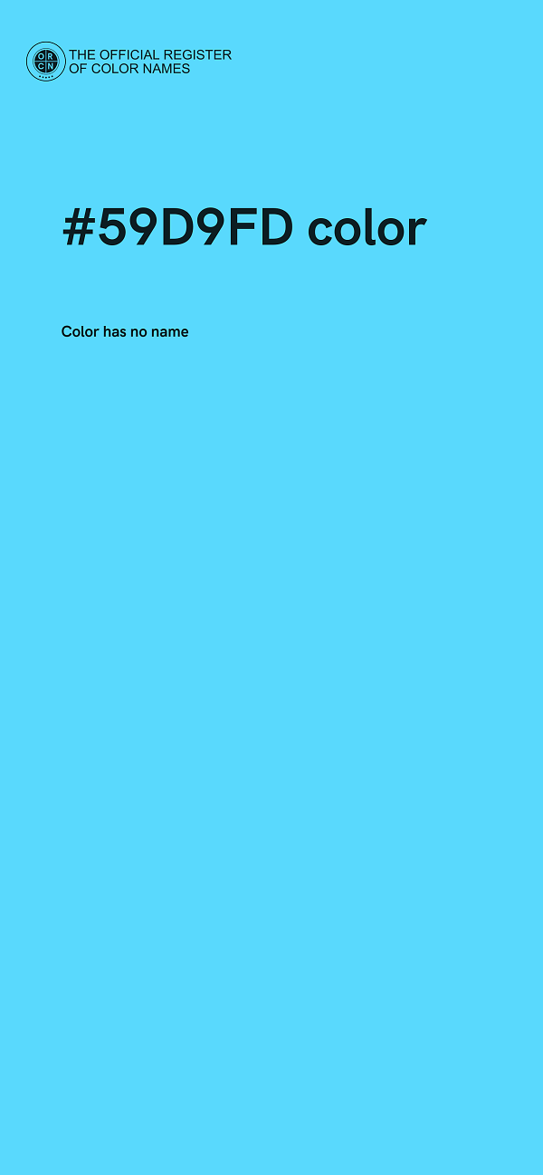 #59D9FD color image