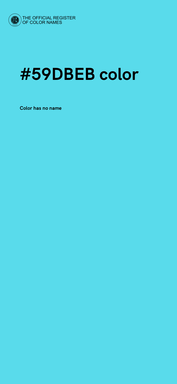 #59DBEB color image