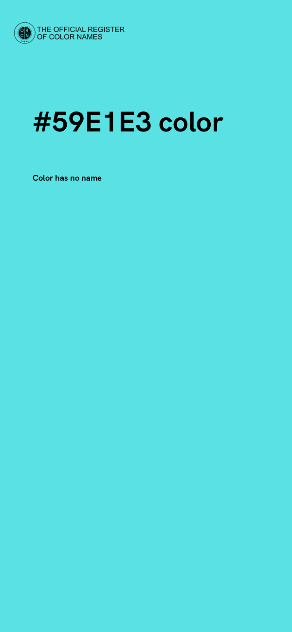 #59E1E3 color image