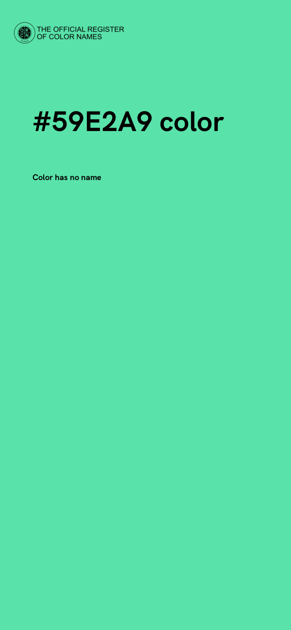 #59E2A9 color image