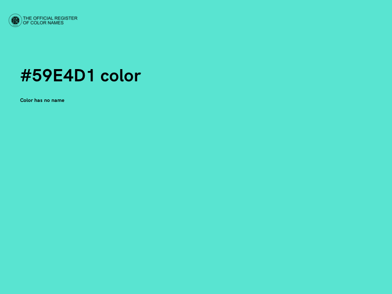 #59E4D1 color image