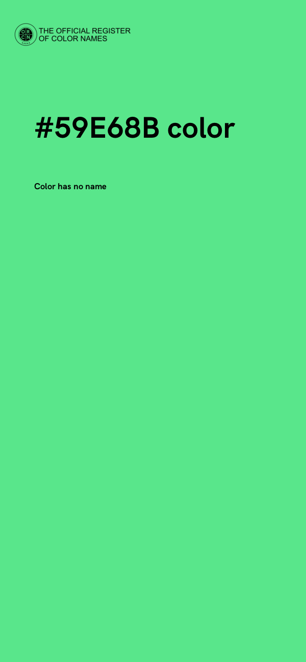 #59E68B color image