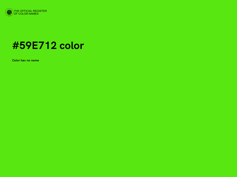 #59E712 color image