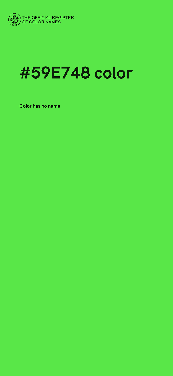 #59E748 color image