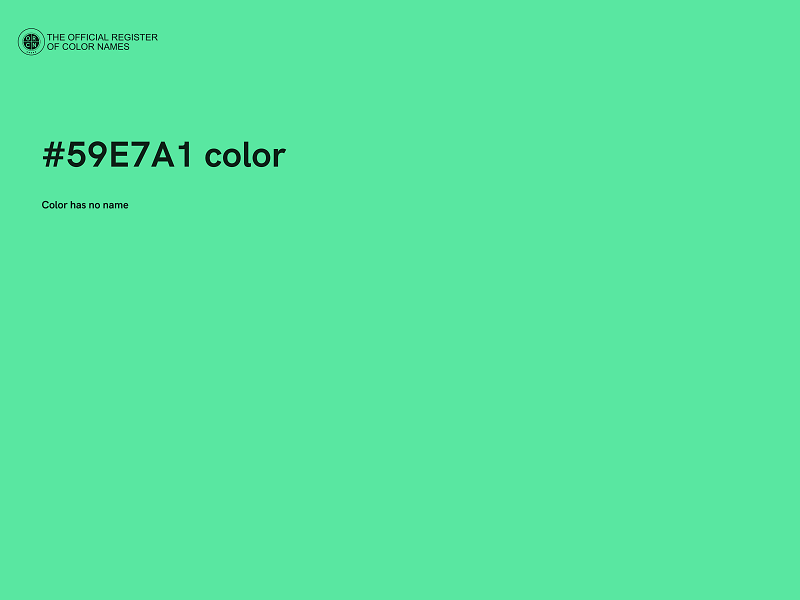 #59E7A1 color image
