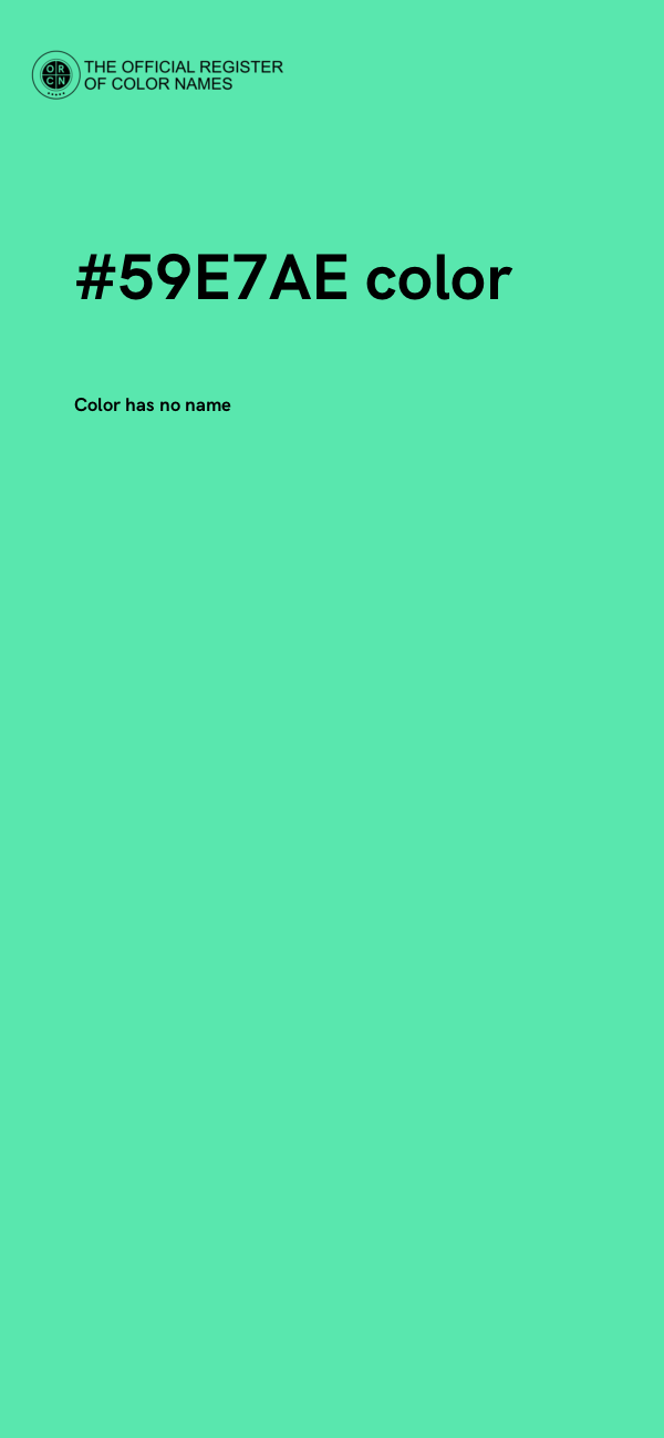 #59E7AE color image