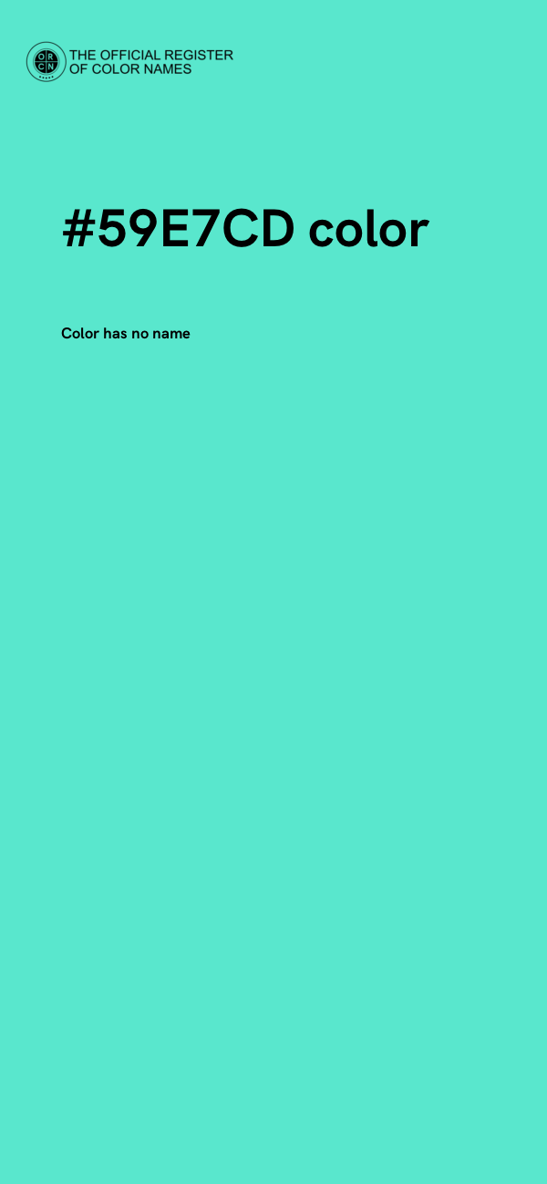 #59E7CD color image