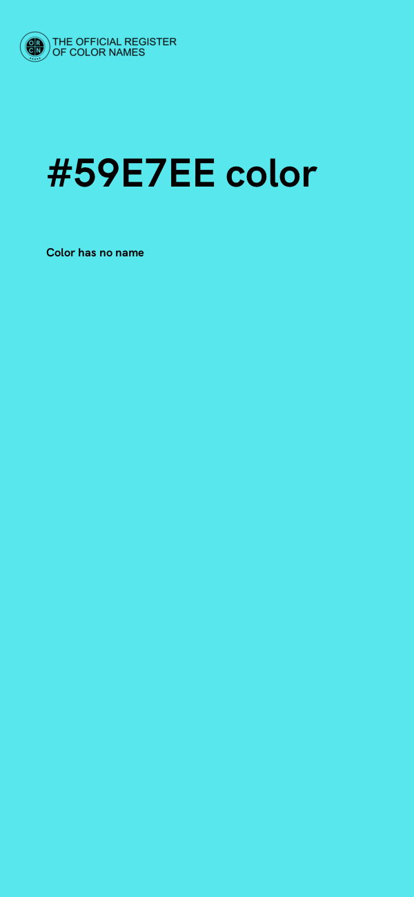 #59E7EE color image