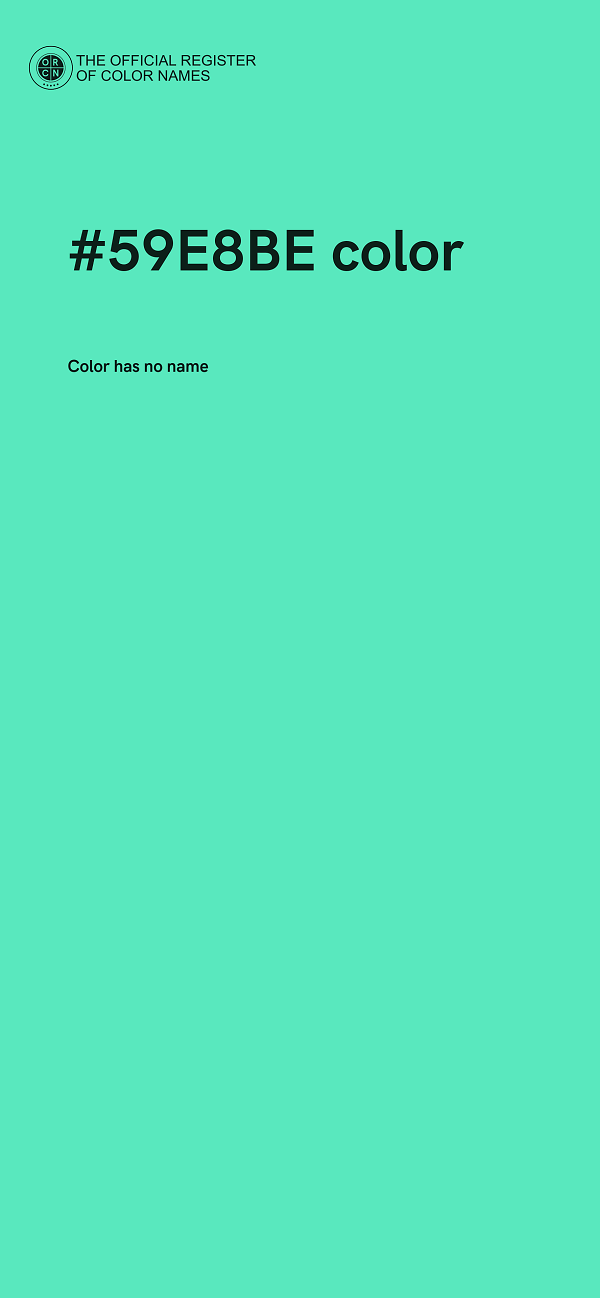 #59E8BE color image