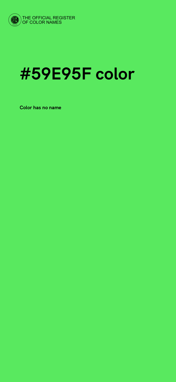 #59E95F color image