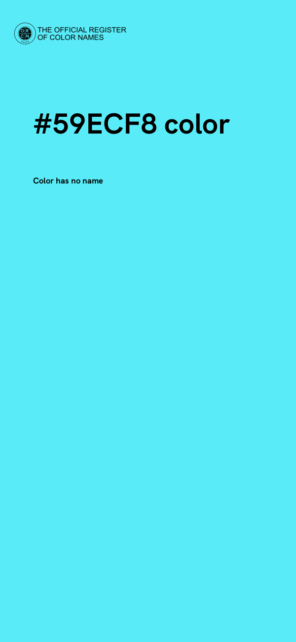 #59ECF8 color image