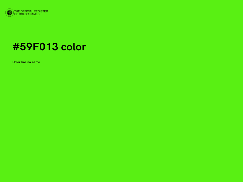 #59F013 color image