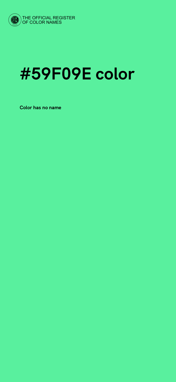 #59F09E color image