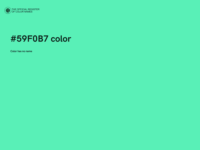 #59F0B7 color image