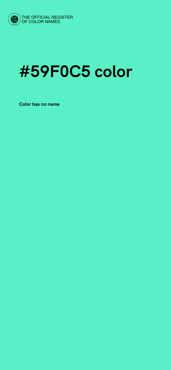 #59F0C5 color image