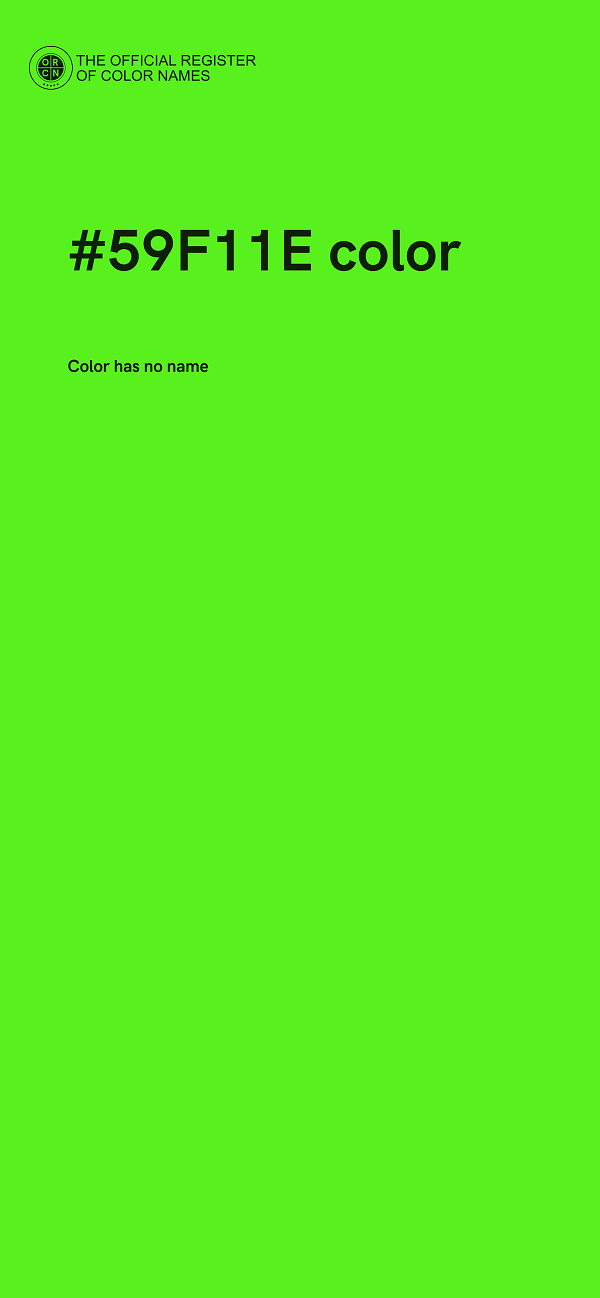 #59F11E color image