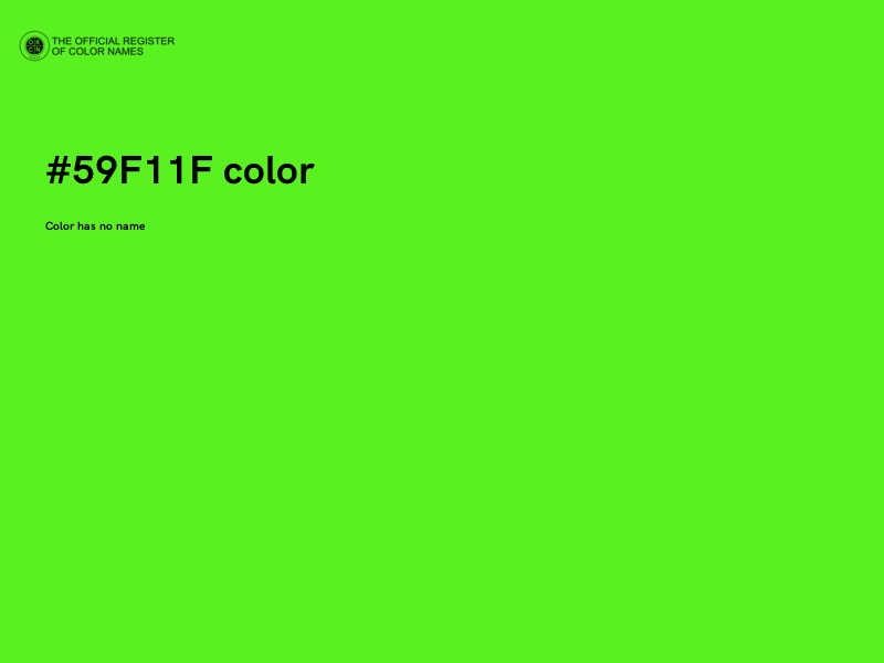 #59F11F color image