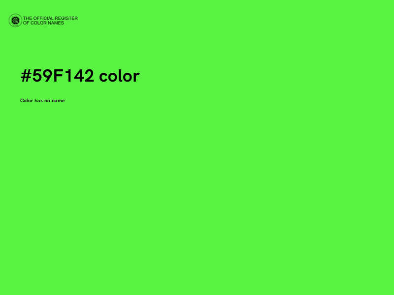 #59F142 color image
