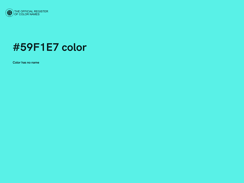 #59F1E7 color image