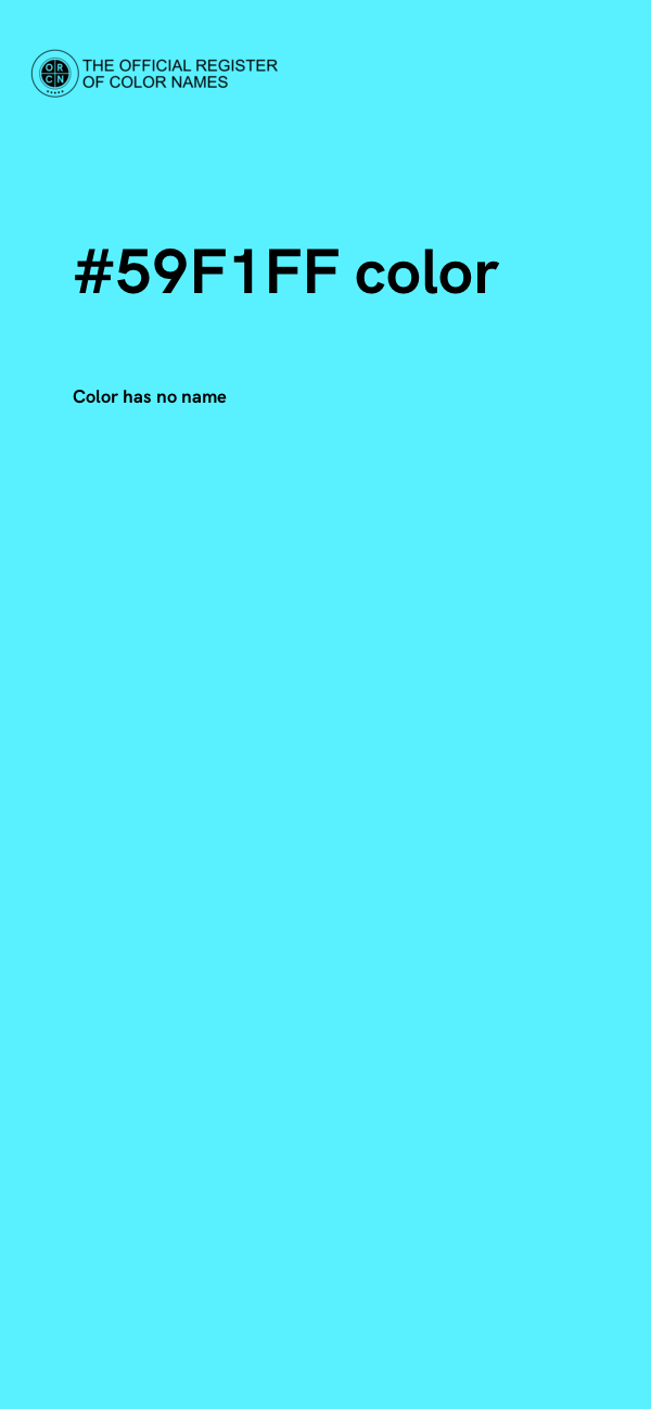 #59F1FF color image