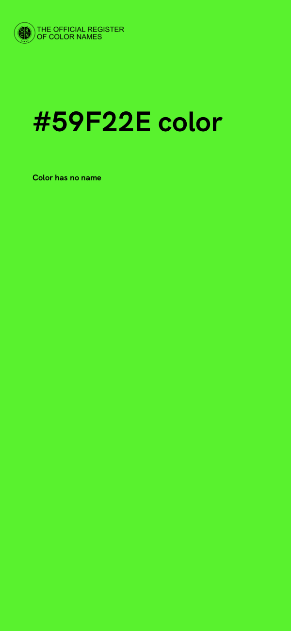#59F22E color image