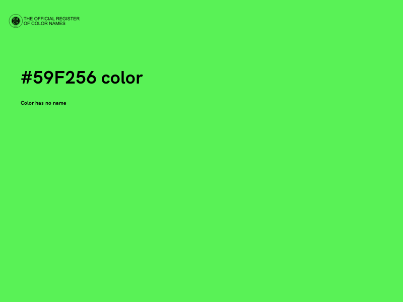 #59F256 color image