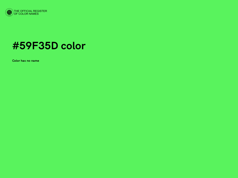#59F35D color image