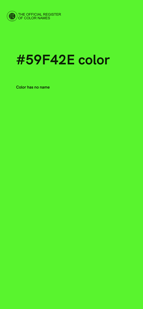 #59F42E color image