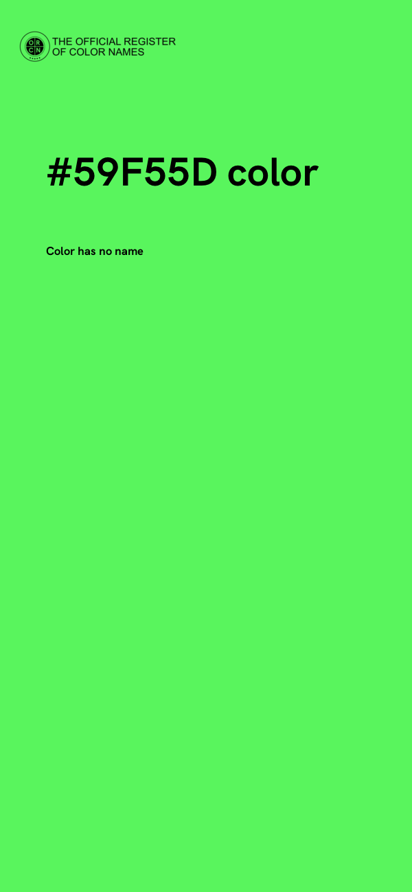 #59F55D color image