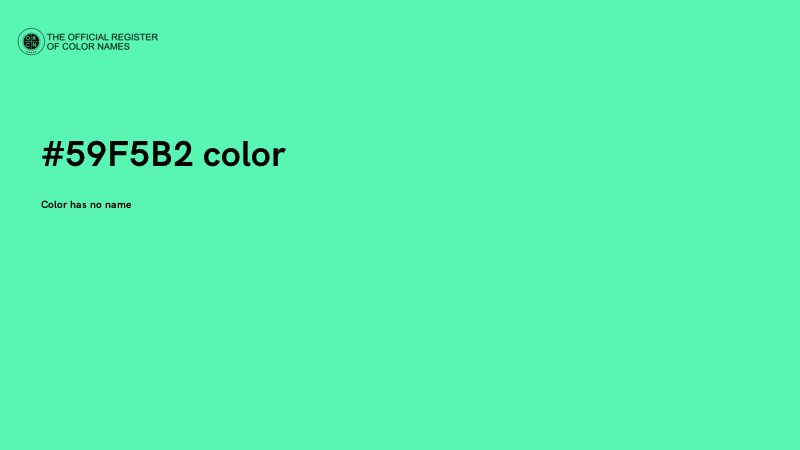 #59F5B2 color image