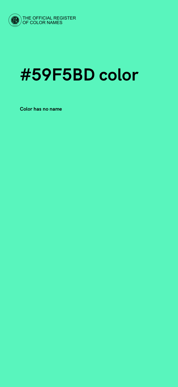 #59F5BD color image