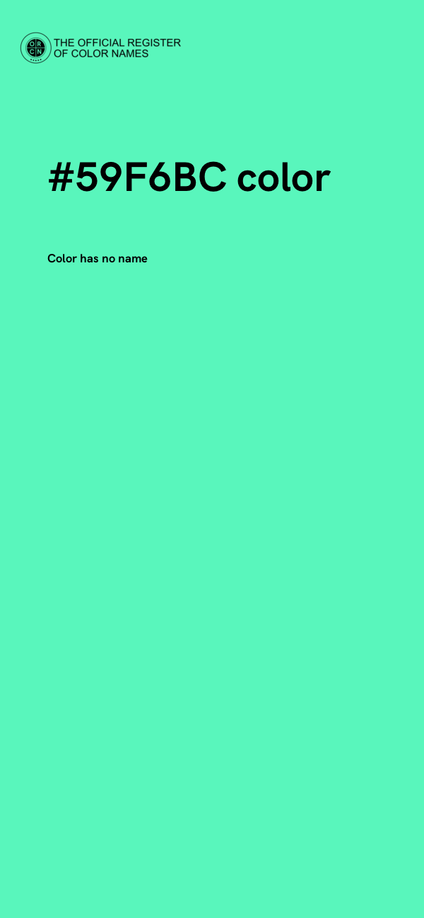 #59F6BC color image