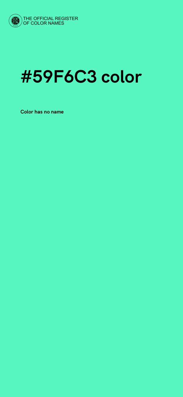 #59F6C3 color image