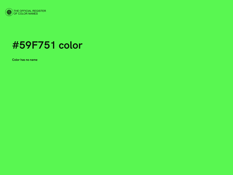 #59F751 color image