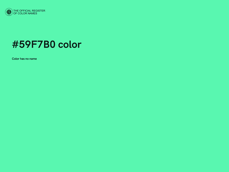 #59F7B0 color image