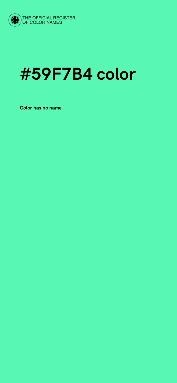 #59F7B4 color image