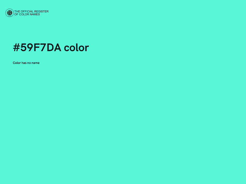 #59F7DA color image