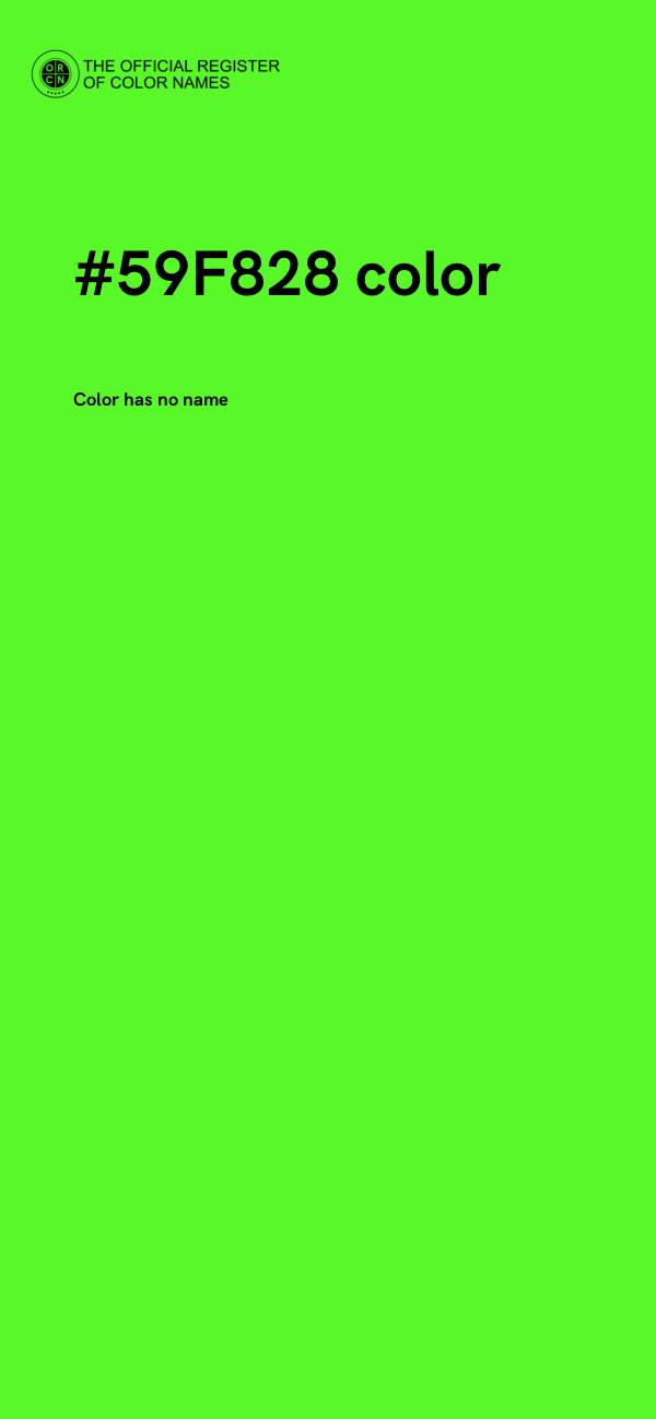 #59F828 color image