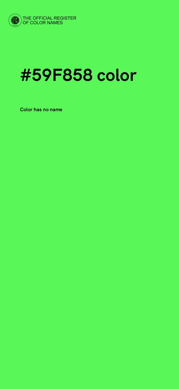 #59F858 color image