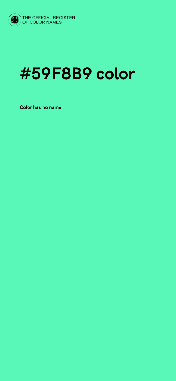 #59F8B9 color image