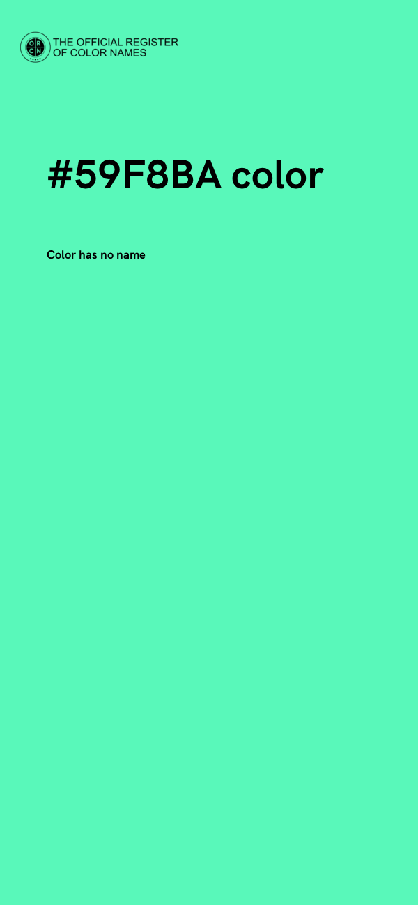 #59F8BA color image
