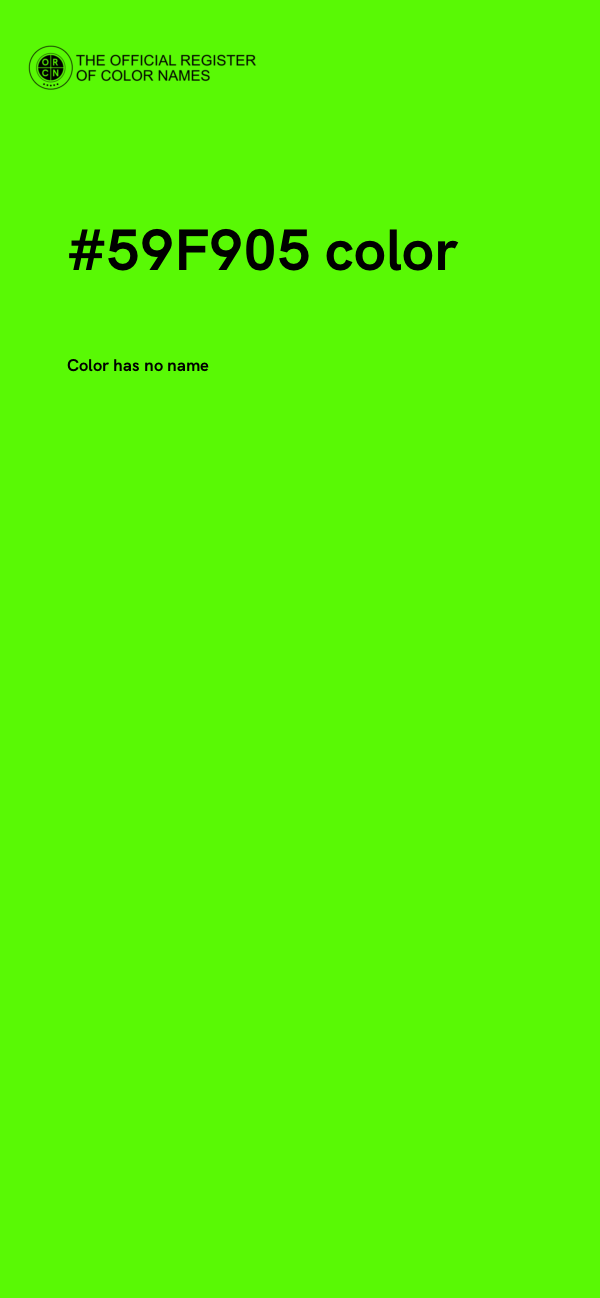 #59F905 color image