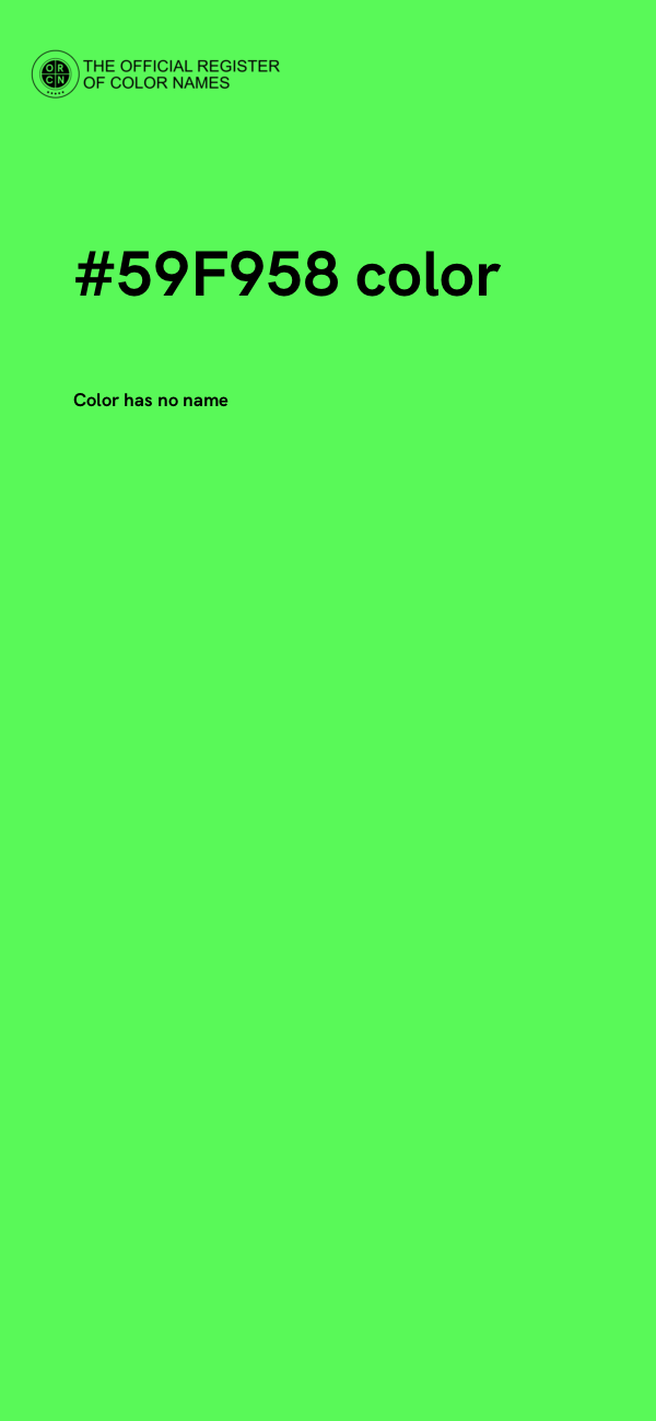 #59F958 color image