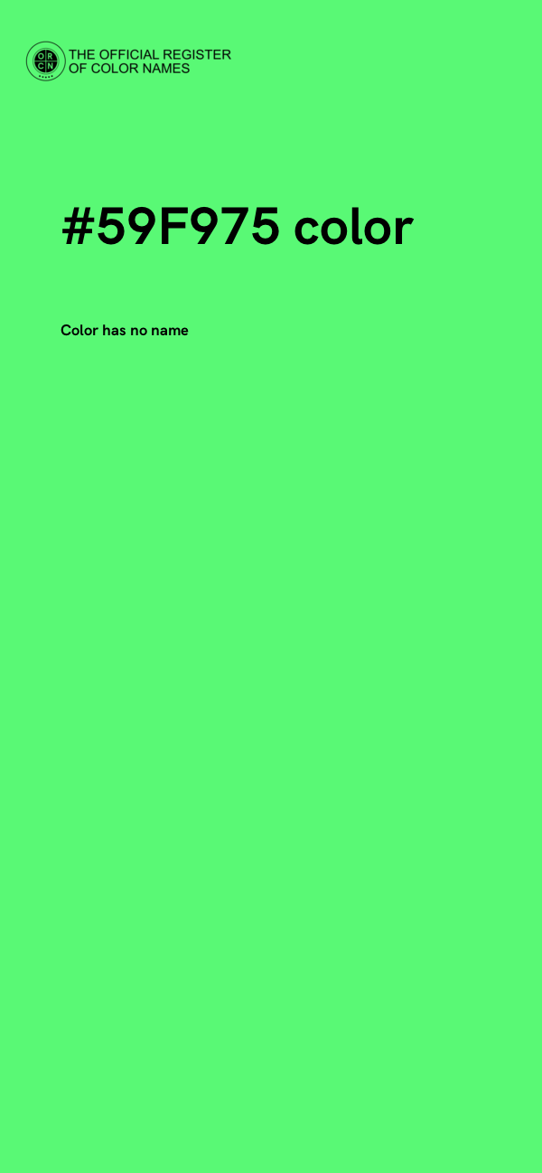 #59F975 color image