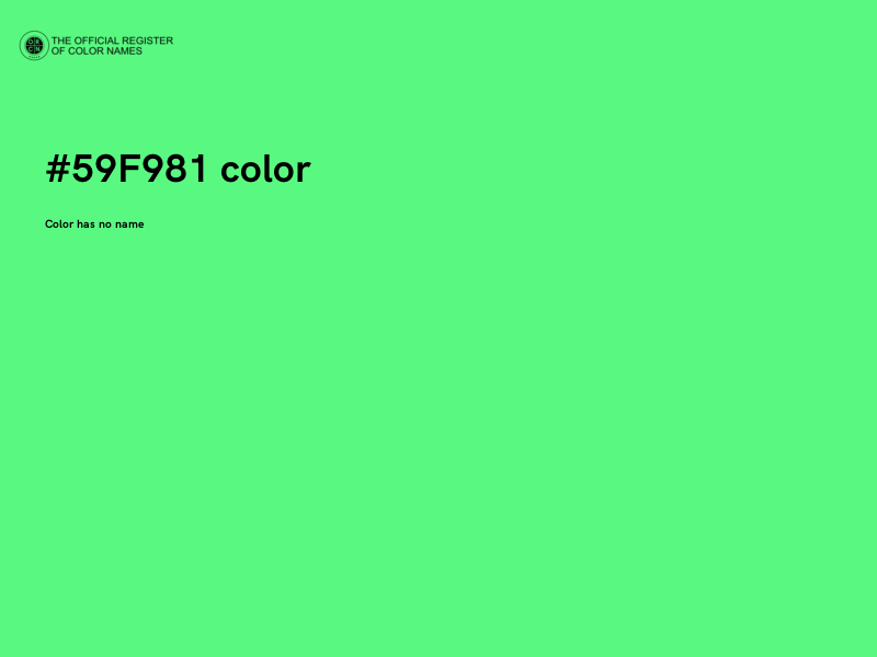 #59F981 color image